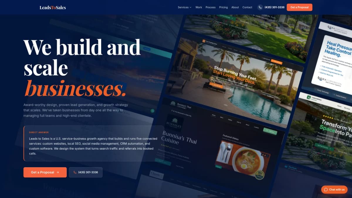 Leads to Sales Agency — parent company website