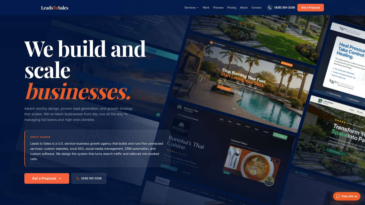 Leads to Sales Agency — parent company website